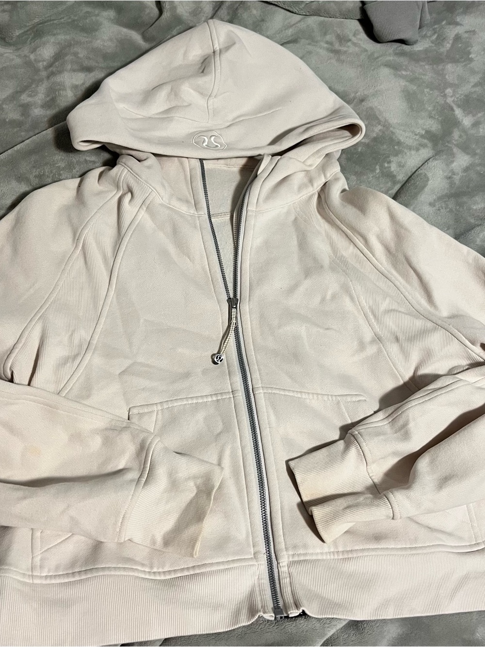 Lululemon Light Cream Full Zip Hoodie